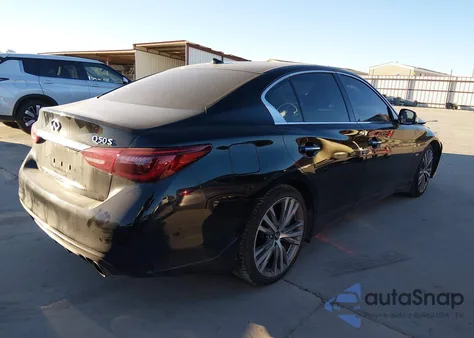2018 Infiniti Q50 3.0T Sport z USA, uszkodzony, nr VIN JN1EV7AP0JM365481